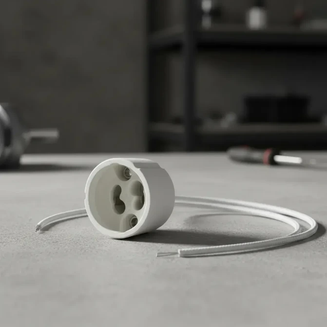 ZOCALO DICROICA GU10 C/CABLE
