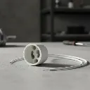 ZOCALO DICROICA GU10 C/CABLE