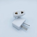 FICHA ADAPTADOR ALEMANA RED./CHATO RECTO 110V  A CHATOS