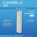 LUZ EMER. 30 LED CANDELA