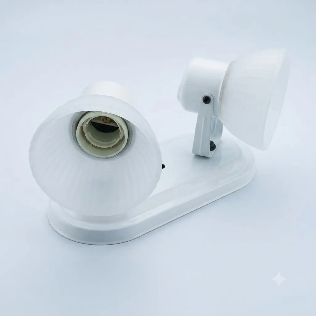 APLIQUE 2L TULIPA VIDRIO RAYE BASE OVAL BCO