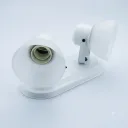 APLIQUE 2L TULIPA VIDRIO RAYE BASE OVAL BCO