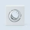 SPOT DICRO SEMI EMB. ORIENTABLE CUAD. BCO.
