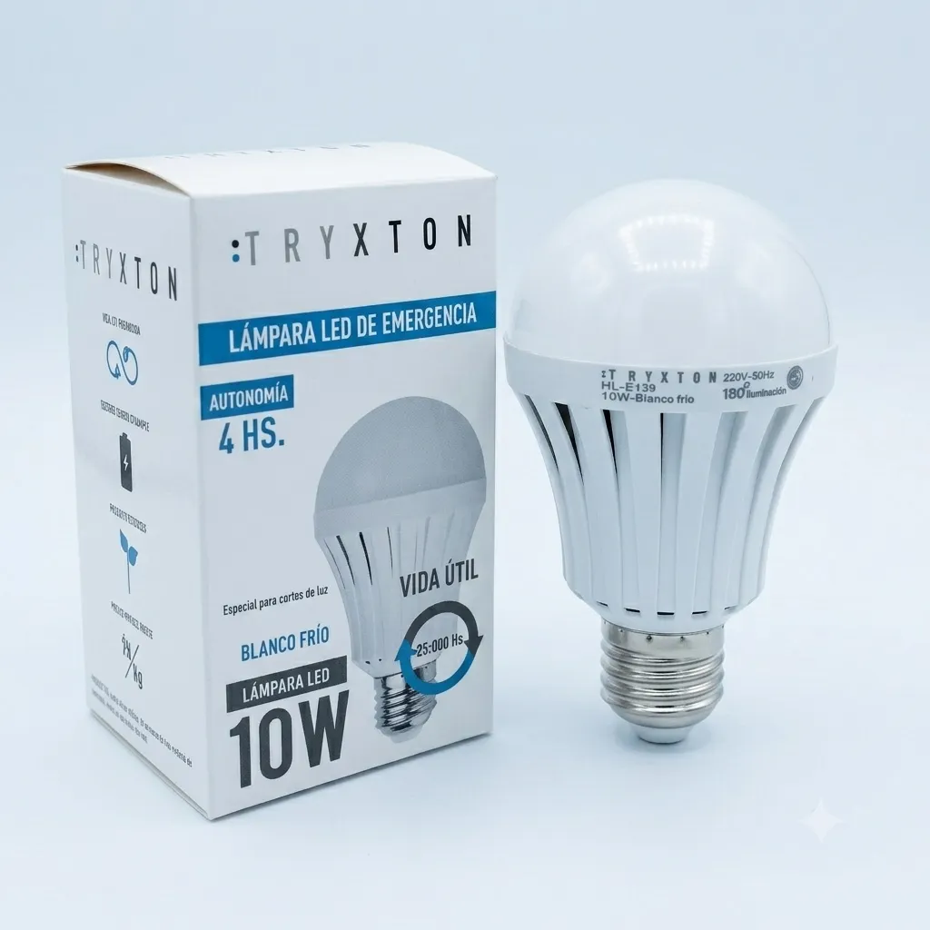 [Lámparas] LAMP. EMERG. 10W LD 4HS AUTONOMIA E27
