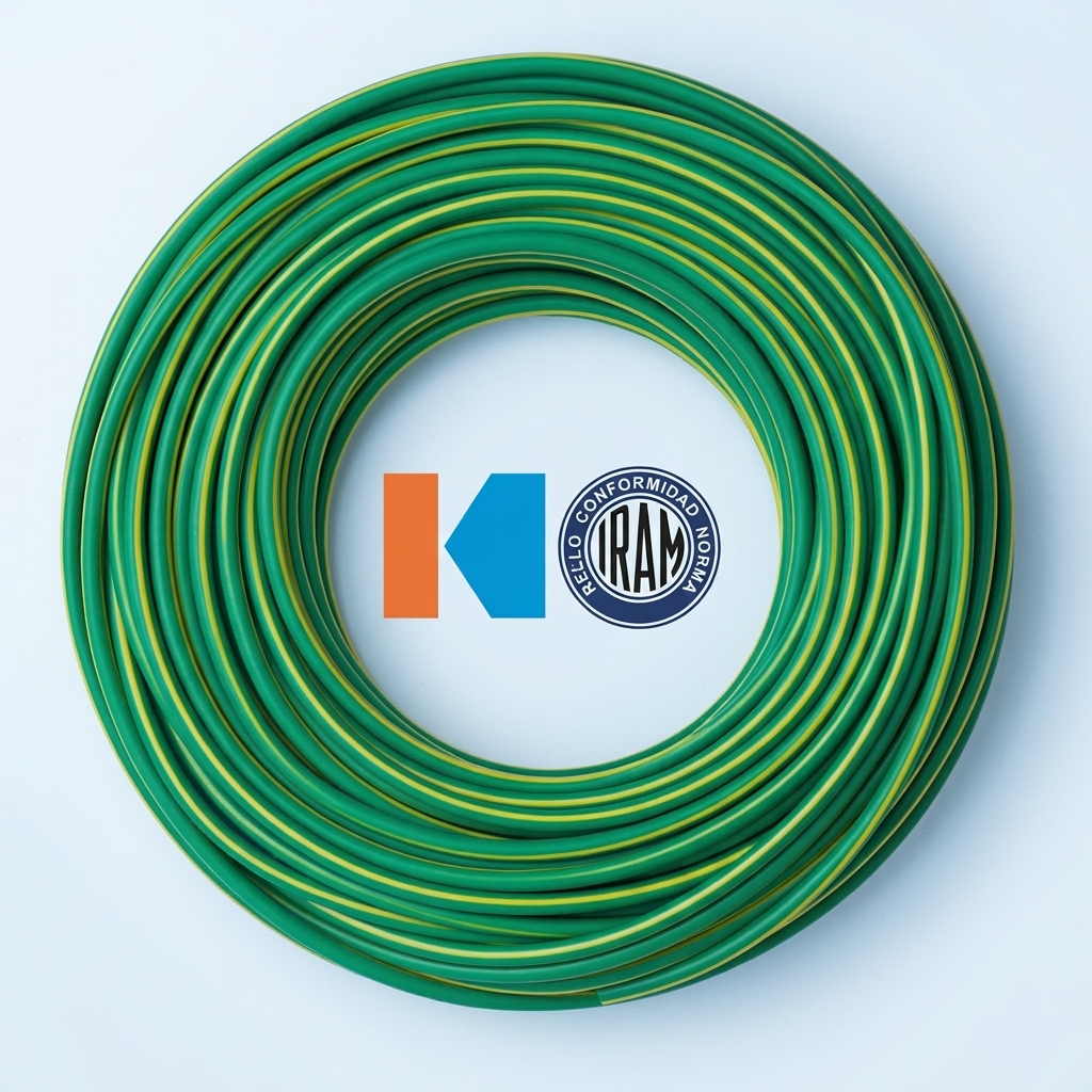 CABLE UNIP. 10MM X 1MTS KALOP  VERDE-AMARILLO