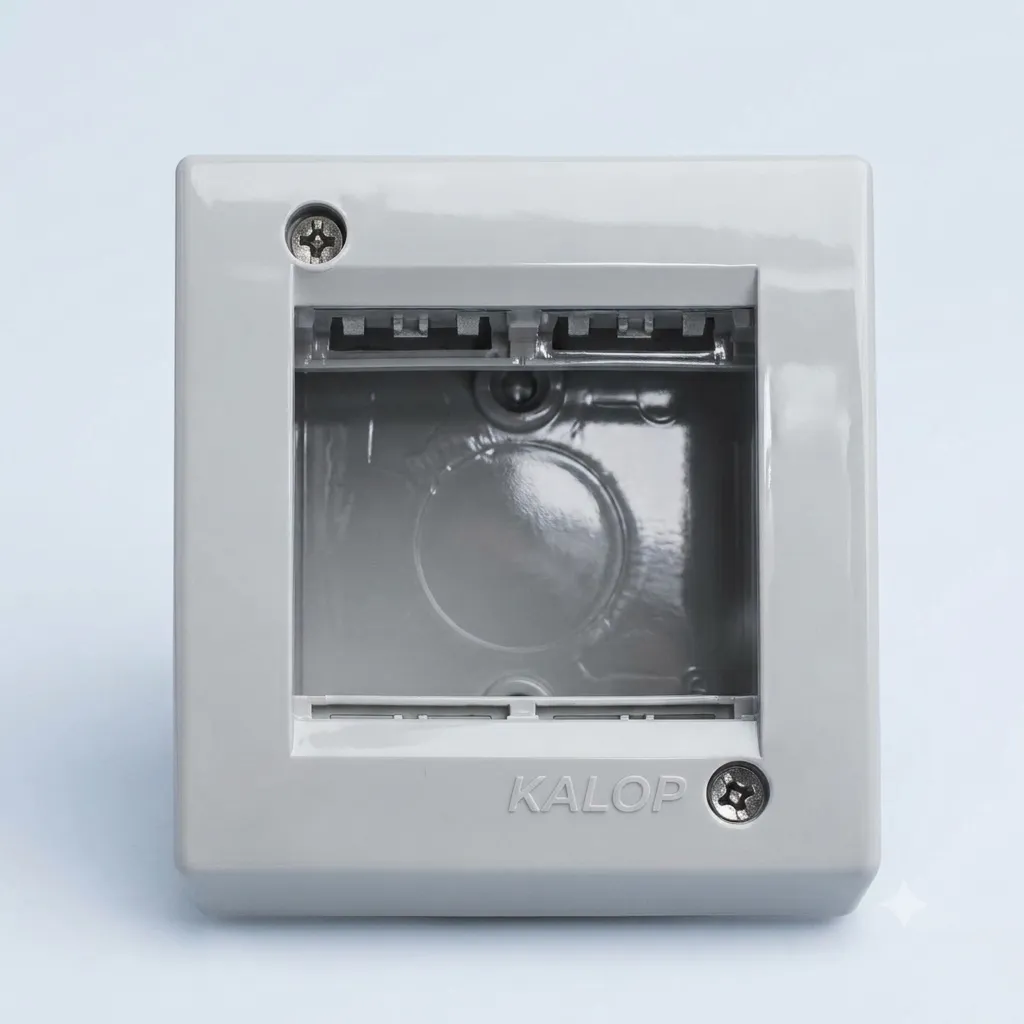 CAJA EXT. 2 MOD. KALOP IP40 GRIS