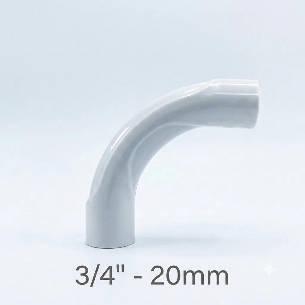 [Caños] CURVA PVC C/RIG. D.20MM KALOP