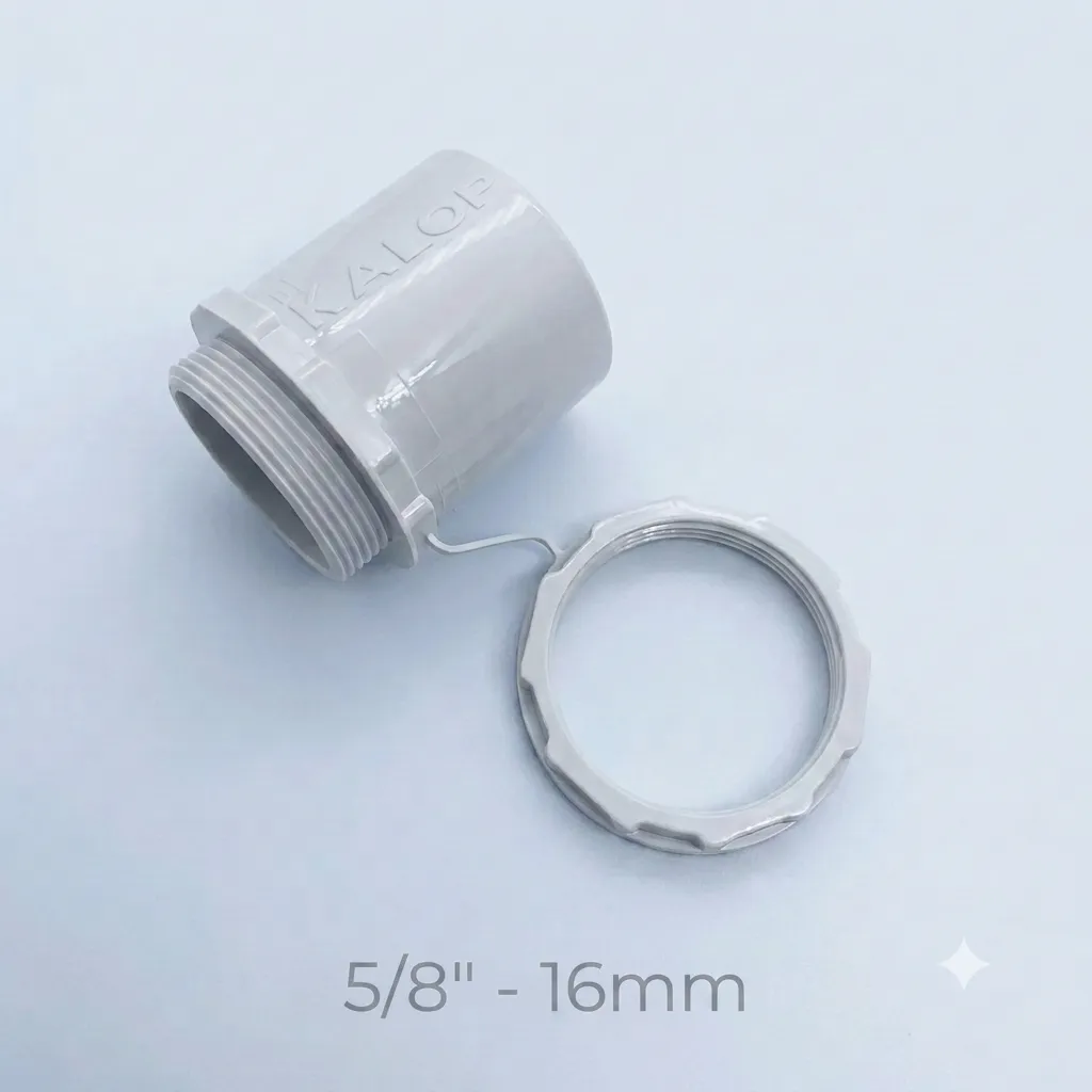 [Caños] CONECTOR C/RIG PVC D.16MM KALOP