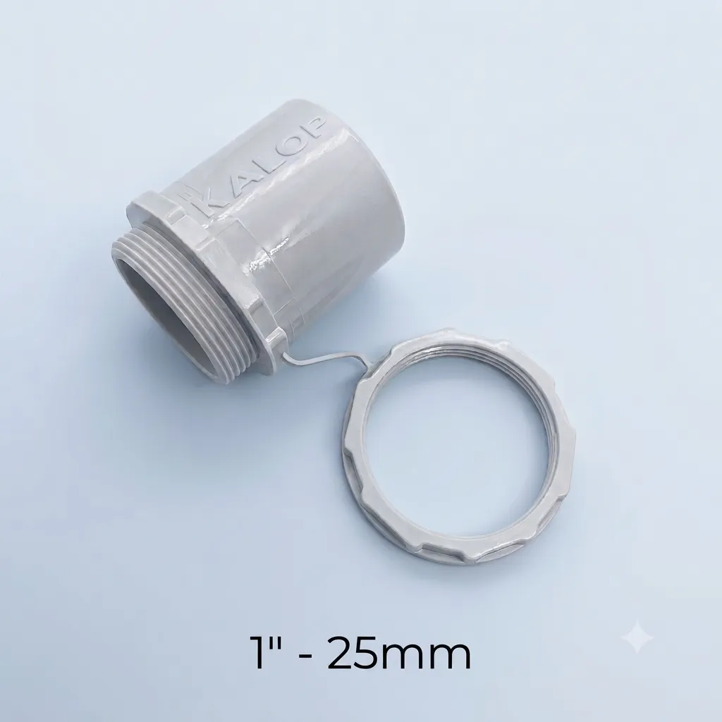 [Caños] CONECTOR C/RIG PVC D.25MM KALOP