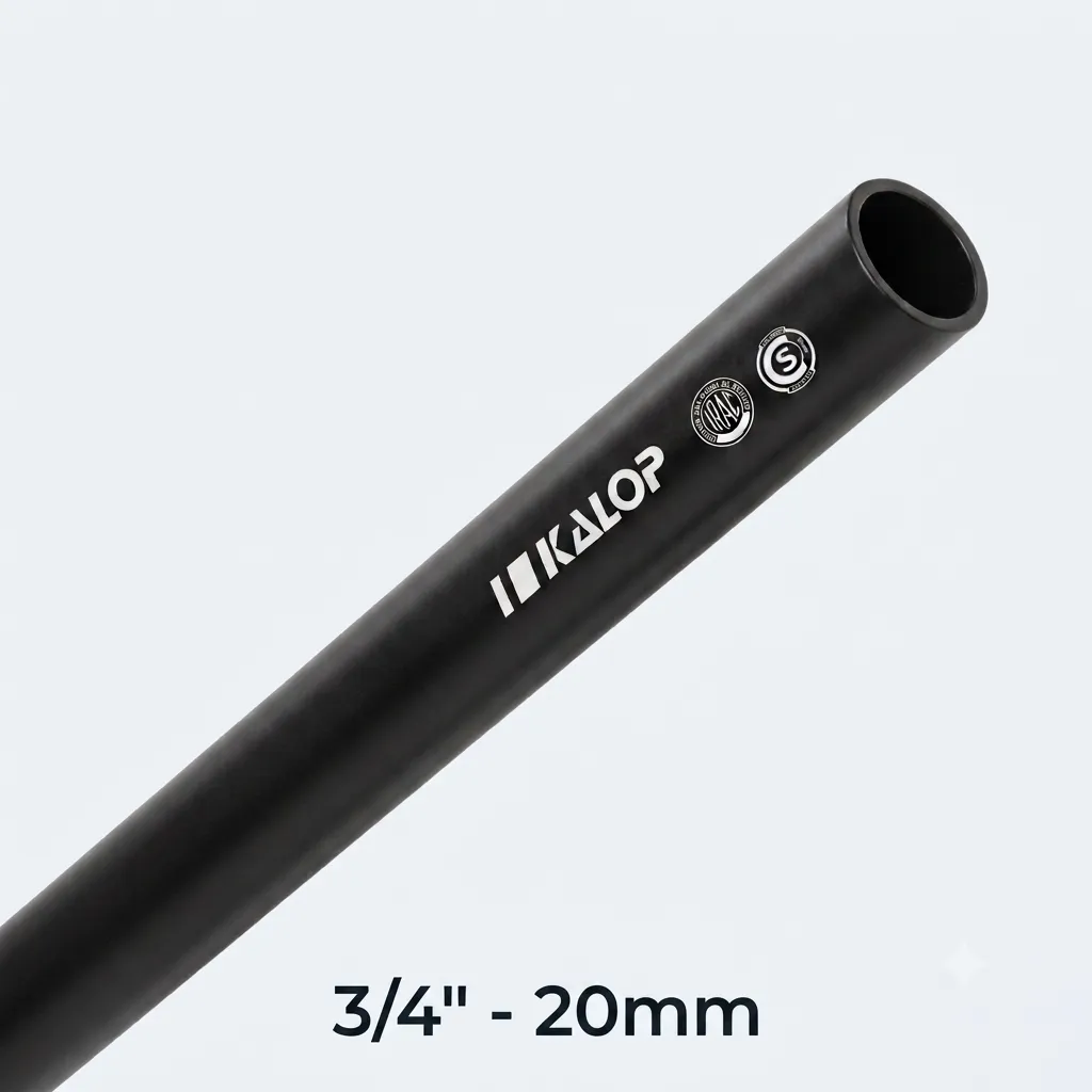 [Caños] CAÑO PVC RIG. D.20MM KALOP X 3 MTS NEGRO