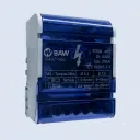 BORNERA REPARTIDORA TETRAPOLAR 125A P/RIEL DIN  7 CONT.