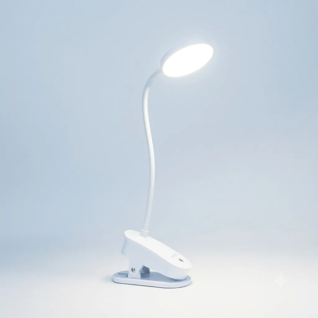 LAMP. LED ESCRITORIO RECARGABLE C/PINZA BCA
