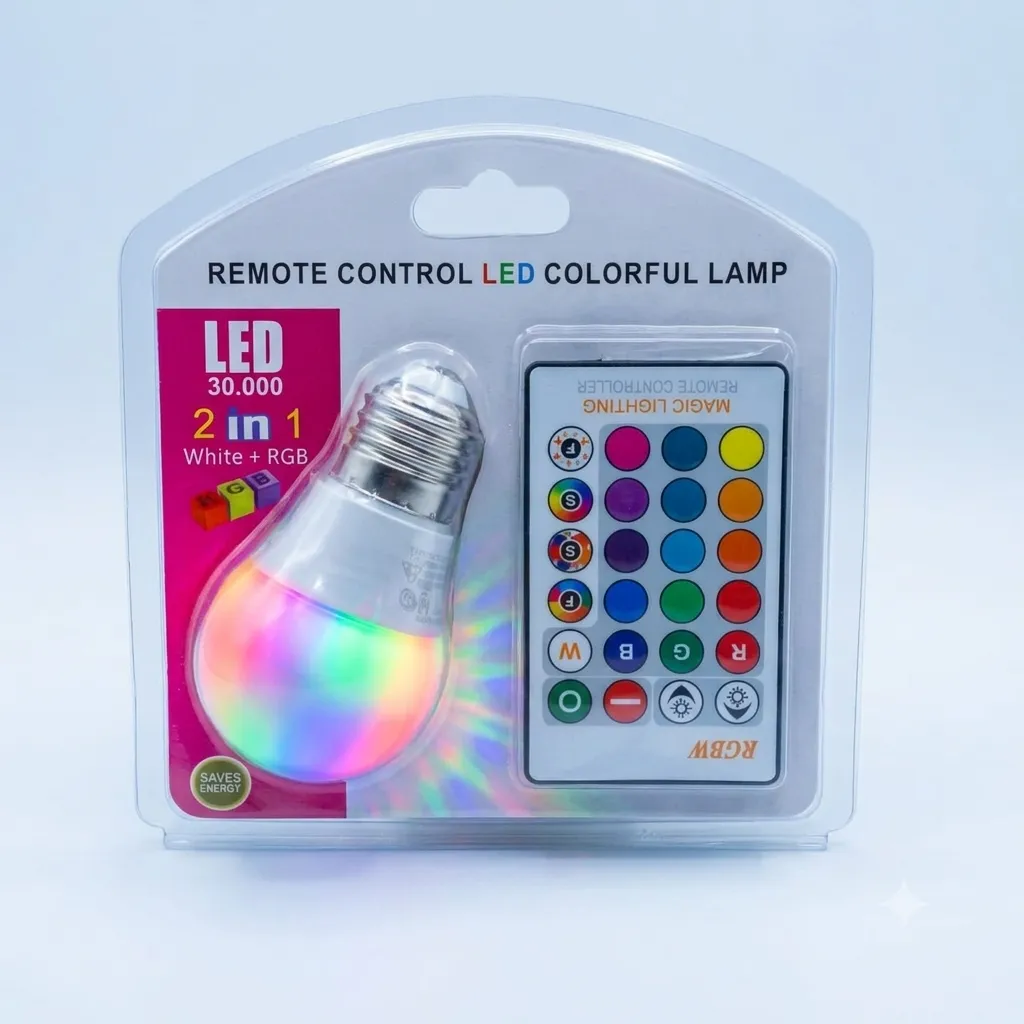 LAMP. LED RGB E27 C/CONTROL