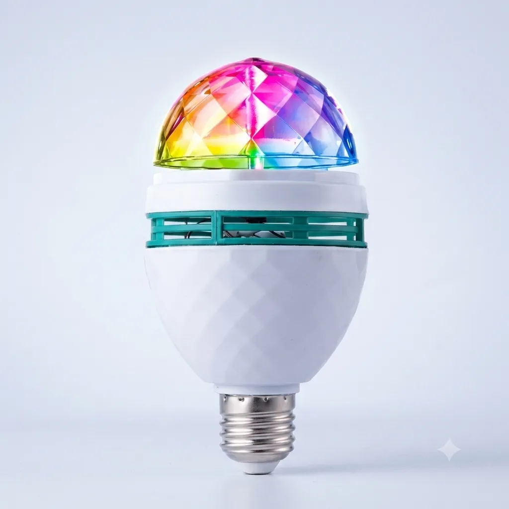 LAMP. LED MULTICOLOR GIRATORIA E27 BOLICHERA