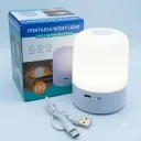 LAMP. DE NOCHE REC. TOUCH 3 COLORES