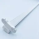 LISTON P/ 2 TUBOS LED 18W 1200MM C/ZOCALOS CAPOBIANCO