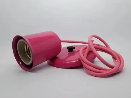 PORTALAMP. COLGANTE 1L E27 ROSA
