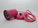PORTALAMP. COLGANTE 1L E27 ROSA