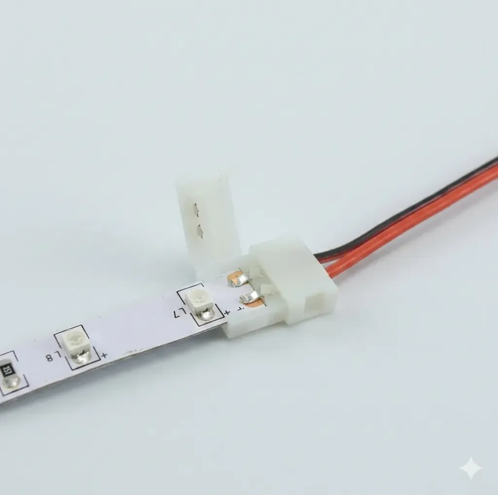 CONECTOR CHICOTE CLIP  TIRA A TIRA -2836 - 220V A.C. / 12V D.C.