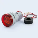 INDICADOR VOLTIMETRO AMPERIMETRO D22MM ROJO