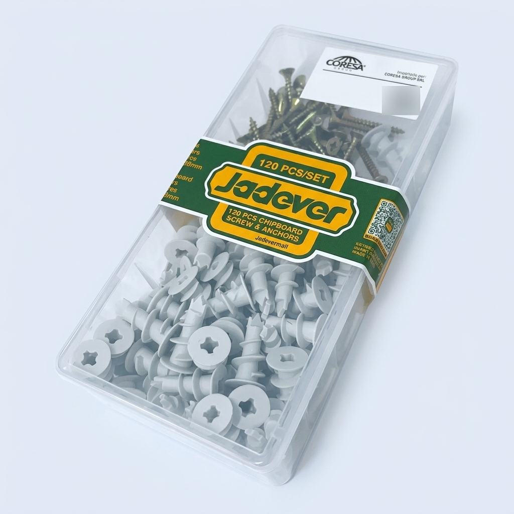 TORNILLO + TARUGO P/DURLOCK 4MM X60UN JADEVER