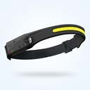 VINCHA LINTERNA LED FRONTAL + LATERAL RECARGABLE C/SENSOR