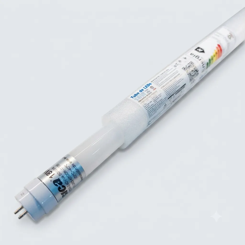 TUBO LED VIDRIO 18W L.DIA/L.NEUTRA 120CM