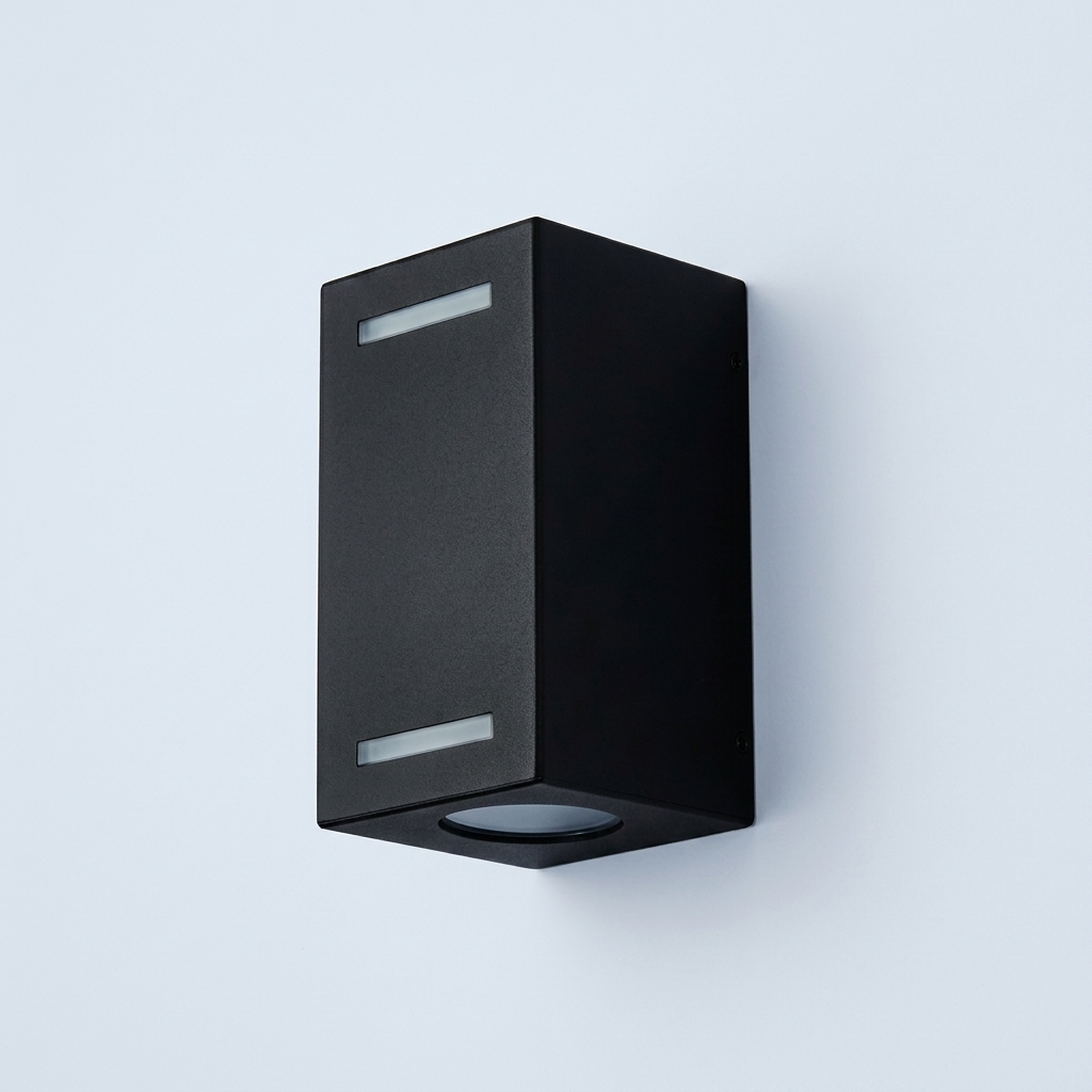 [SJDB4790] LUM. BI DIFUSOR RECTANGULAR P/2 LAMP. DICRO LED C/RAJAS NEG.