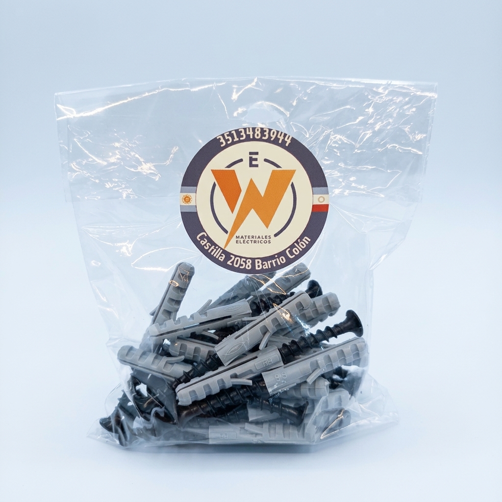 TORNILLO + TARUGO 6MM X 25UN ELECTROWIN