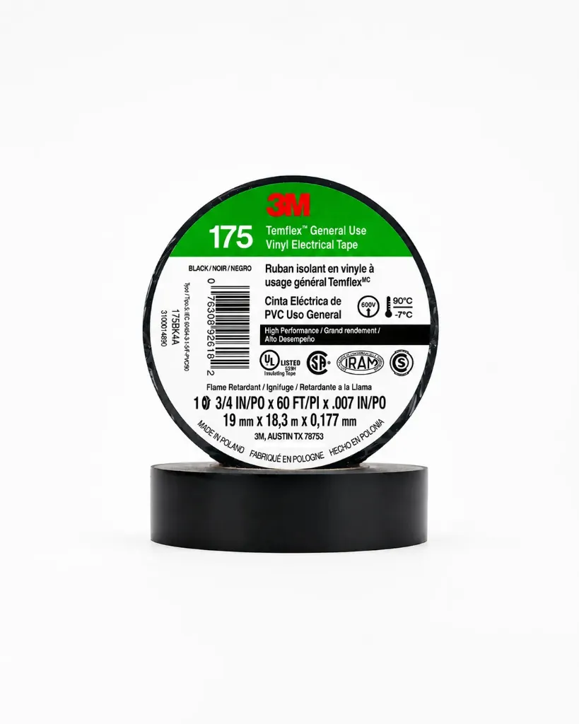 Cinta AIS. PVC 3M 175 20mts Neg(Reemp 770)
