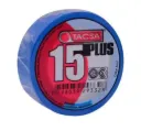 CINTA AISL. PVC 15 PLUS 10M X UN AZUL