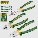 KIT 3 PINZAS - FUERZA 7" - PUNTA 6" - ALICATE 7"